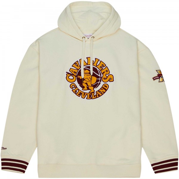 Толстовка Cleveland Cavaliers Mitchell & Ness Chainstitch Felt - Cream