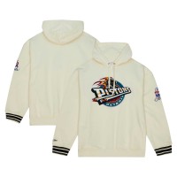 Толстовка Detroit Pistons Mitchell & Ness Chainstitch Felt - Cream