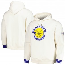 Толстовка Golden State Warriors Mitchell & Ness Chainstitch Felt - Cream