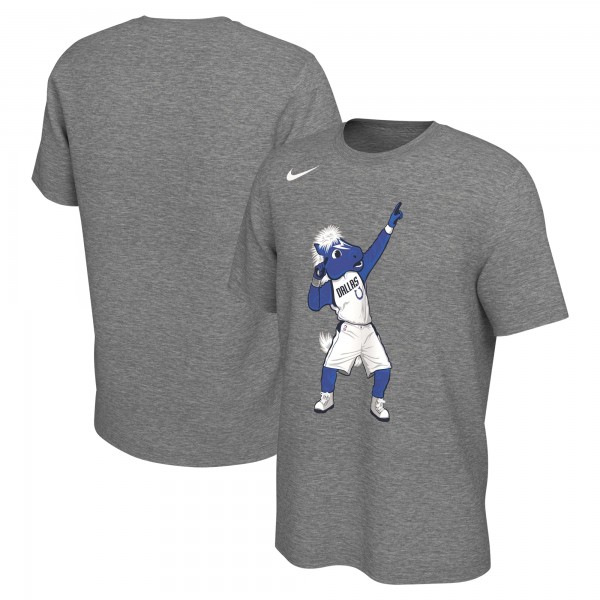 Футболка Dallas Mavericks Nike Unisex Team Mascot - Heather Charcoal