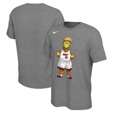 Miami Heat Nike Unisex Team Mascot T-Shirt - Heather Charcoal