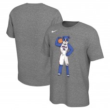 Футболка Philadelphia 76ers Nike Unisex Team Mascot - Heather Charcoal