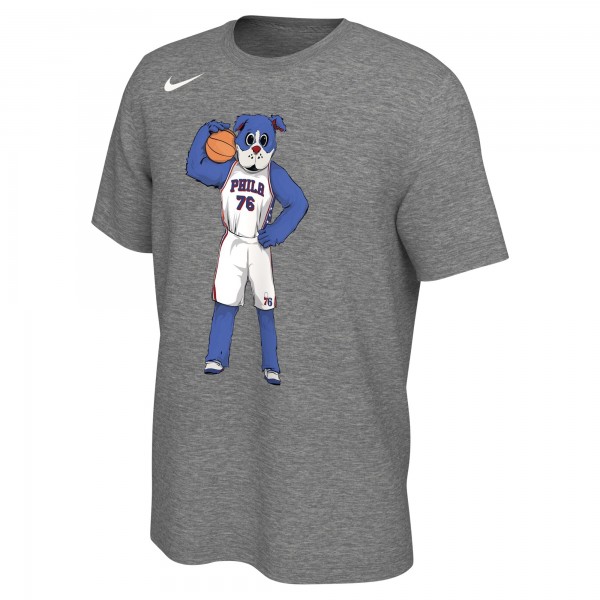 Футболка Philadelphia 76ers Nike Unisex Team Mascot - Heather Charcoal