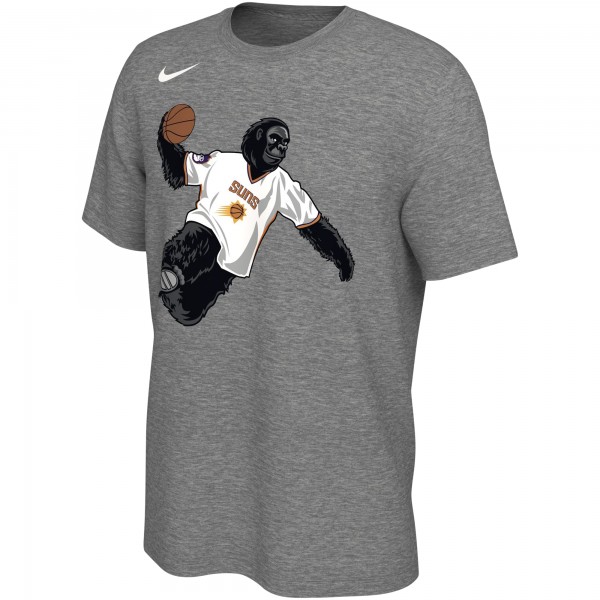 Футболка Phoenix Suns Nike Unisex Team Mascot - Heather Charcoal