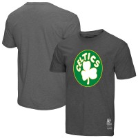 Футболка Boston Celtics Mitchell & Ness Unisex Hardwood Classics MVP Throwback Logo - Heather Gray