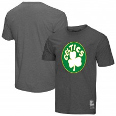 Футболка Boston Celtics Mitchell & Ness Unisex Hardwood Classics MVP Throwback Logo - Heather Gray