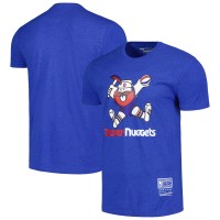 Футболка Denver Nuggets Mitchell & Ness Unisex Hardwood Classics MVP Throwback Logo - Royal