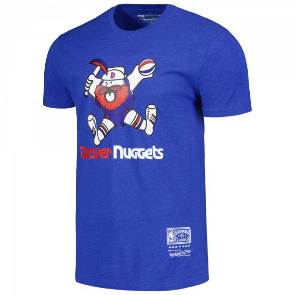 Футболка Denver Nuggets Mitchell & Ness Unisex Hardwood Classics MVP Throwback Logo - Royal