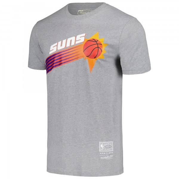 Футболка Phoenix Suns Mitchell & Ness Unisex Hardwood Classics MVP Throwback Logo - Heather Gray