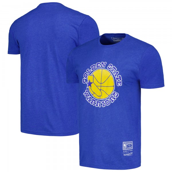Футболка Golden State Warriors Mitchell & Ness Unisex Hardwood Classics MVP Throwback Logo - Royal