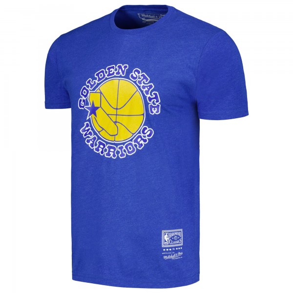 Футболка Golden State Warriors Mitchell & Ness Unisex Hardwood Classics MVP Throwback Logo - Royal