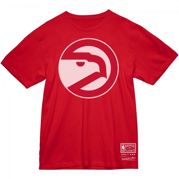 Футболка Atlanta Hawks Mitchell & Ness Unisex Hardwood Classics MVP Throwback Logo - Red