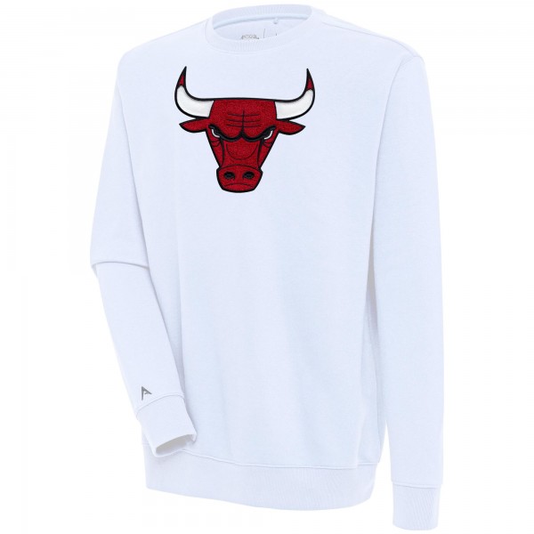 Кофта Chicago Bulls Antigua White Victory Crewneck