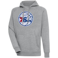 Толстовка Philadelphia 76ers Antigua Victory - Heather Gray