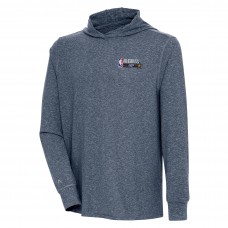 Кофта с капюшоном Antigua 2024 NBA All-Star Game Saga - Heather Navy