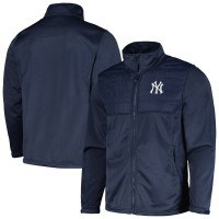 New York Yankees Dunbrooke Heather Navy Explorer Full-Zip Jacket