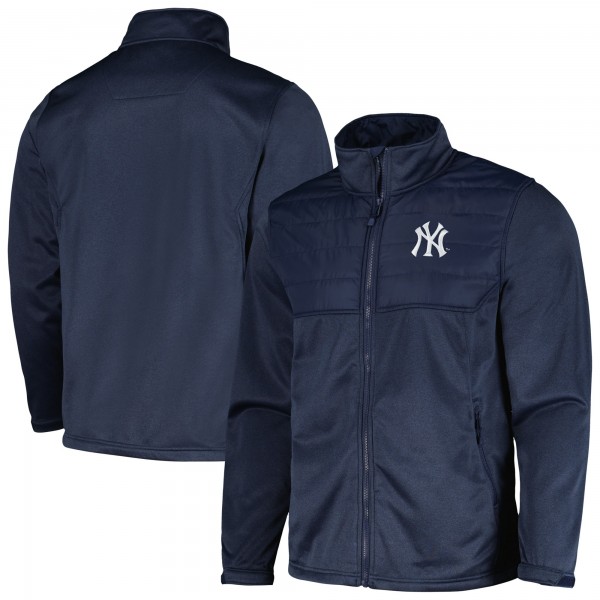 New York Yankees Dunbrooke Heather Navy Explorer Full-Zip Jacket
