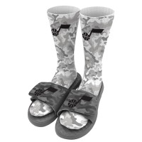 Носки и шлепки Utah Jazz ISlide Youth Camo - Gray
