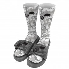 Носки и шлепки Utah Jazz ISlide Youth Camo - Gray