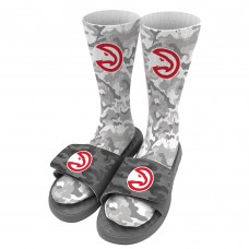 Носки и шлепки Atlanta Hawks ISlide Camo - Gray