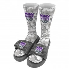 Носки и шлепки Sacramento Kings ISlide Camo - Gray