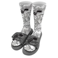 Носки и шлепки Utah Jazz ISlide Camo - Gray