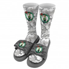 Носки и шлепки Boston Celtics ISlide Youth Camo - Gray