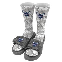 Носки и шлепки Charlotte Hornets ISlide Youth Camo - Gray