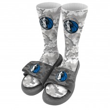 Носки и шлепки Dallas Mavericks ISlide Youth Camo - Gray