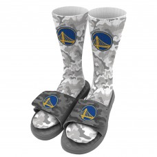 Носки и шлепки Golden State Warriors ISlide Youth Camo - Gray