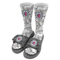 Носки и шлепки LA Clippers ISlide Youth Camo - Gray