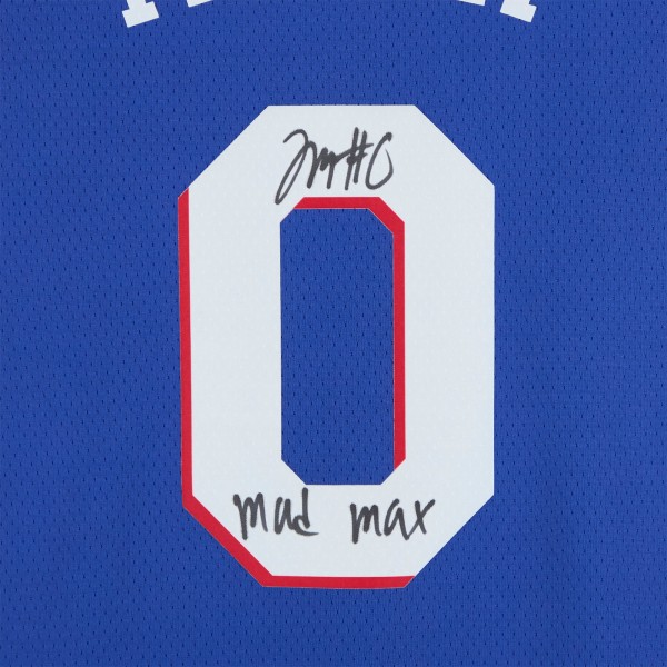 Tyrese Maxey Philadelphia 76ers Autographed Fanatics Authentic Royal Nike Icon Edition Swingman Jersey with Mad Max Inscription