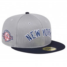 Бейсболка New York Yankees New Era Gray Pivot Mesh 59FIFTY
