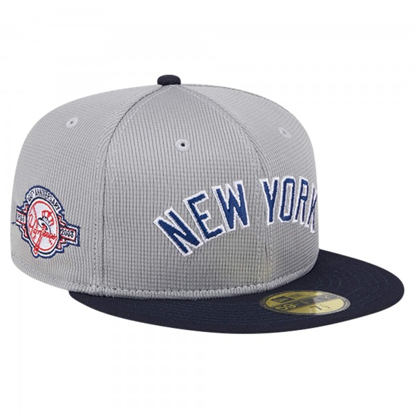 Бейсболка New York Yankees New Era Gray Pivot Mesh 59FIFTY