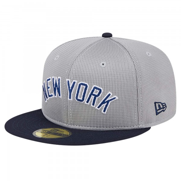 Бейсболка New York Yankees New Era Gray Pivot Mesh 59FIFTY