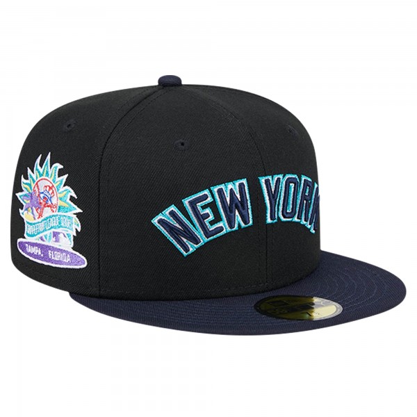 Бейсболка New York Yankees New Era Black Retro Spring Training 59FIFTY