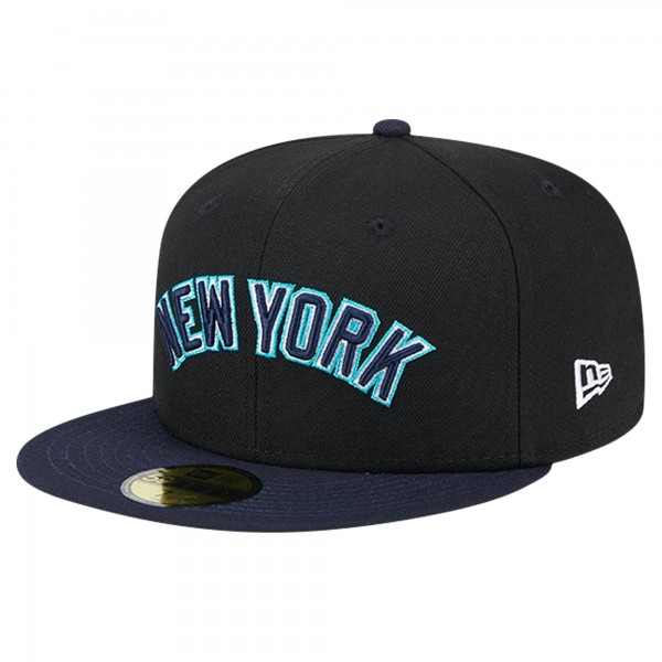 Бейсболка New York Yankees New Era Black Retro Spring Training 59FIFTY