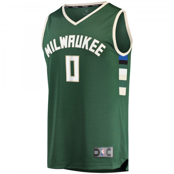 Игровая форма  Damian Lillard Milwaukee Bucks Mens Fast Break Player - Icon Edition - Hunter Green