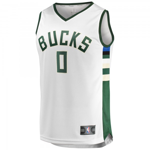 Игровая форма  Damian Lillard Milwaukee Bucks Mens Fast Break Player - Association Edition - White