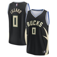 Игровая форма  Damian Lillard Milwaukee Bucks Youth Fast Break Player - Statement Edition - Black