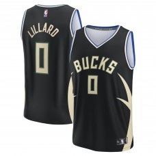Игровая форма  Damian Lillard Milwaukee Bucks Youth Fast Break Player - Statement Edition - Black