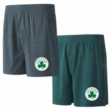 Две пары трусов Boston Celtics Concepts Sport - Kelly Green/Charcoal