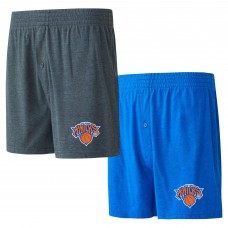 Две пары трусов New York Knicks Concepts Sport Knit - Blue/Charcoal