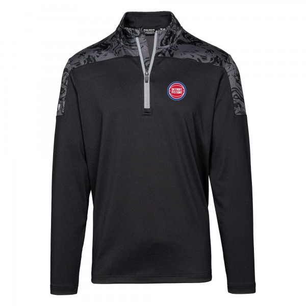 Кофта на короткой молнии Detroit Pistons Levelwear Luca Insignia Core - Black