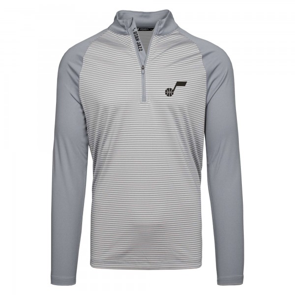 Кофта на короткой молнии Utah Jazz Levelwear Charter Insignia Core - Gray