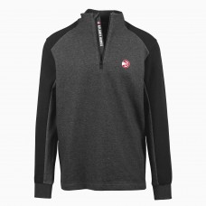 Atlanta Hawks Levelwear Galaxy Insignia Core Quarter-Zip Pullover Top - Black
