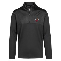 Miami Heat Levelwear Black Truth Insignia Core Quarter-Zip Pullover Top