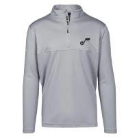 Кофта на короткой молнии Utah Jazz Levelwear Truth Insignia Core - Gray