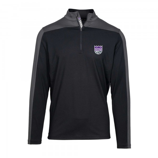 Кофта на короткой молнии Sacramento Kings Levelwear Pitch Insignia Core - Black