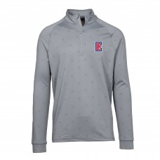 Кофта на короткой молнии LA Clippers Levelwear Finley Insignia Core - Gray